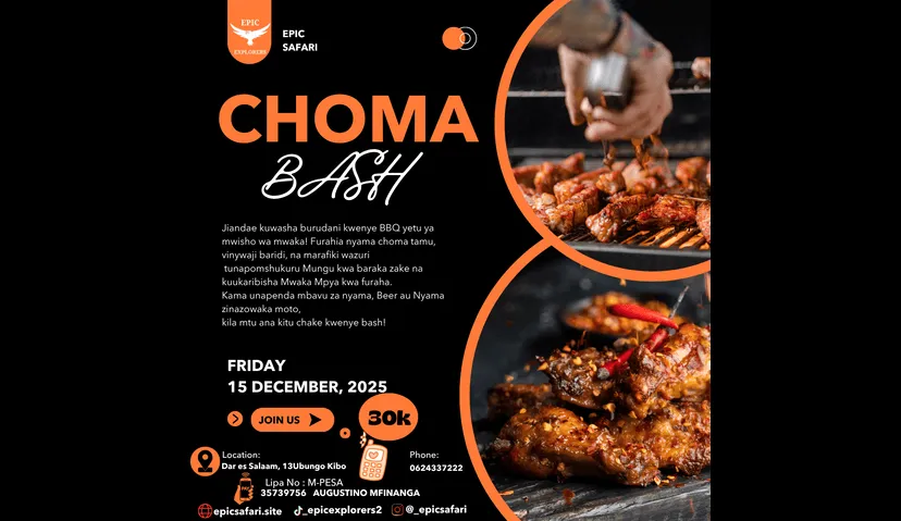 Choma Bash and House Party - Family Event by EpicSafari